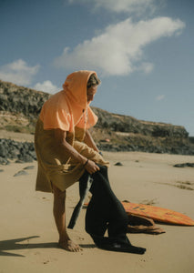 MANGO - CHESTNUT PONCHO + BAG