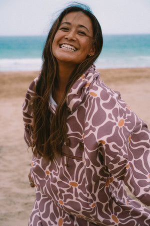 BLOSSOM QUICK-DRY PONCHO + BAG