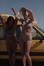 MAUVE TERRY MALIBU TOP