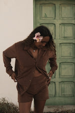 CHOCO TERRY MINI LEGGINGS
