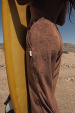 CHOCO TERRY LONG PANTS with pockets