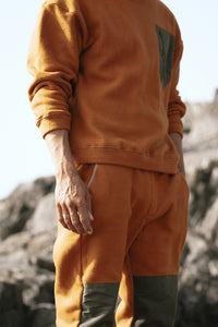 CLAY COTTON FLEECE SWEATSHIRT