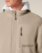 ALMOND SHERPA JACKET