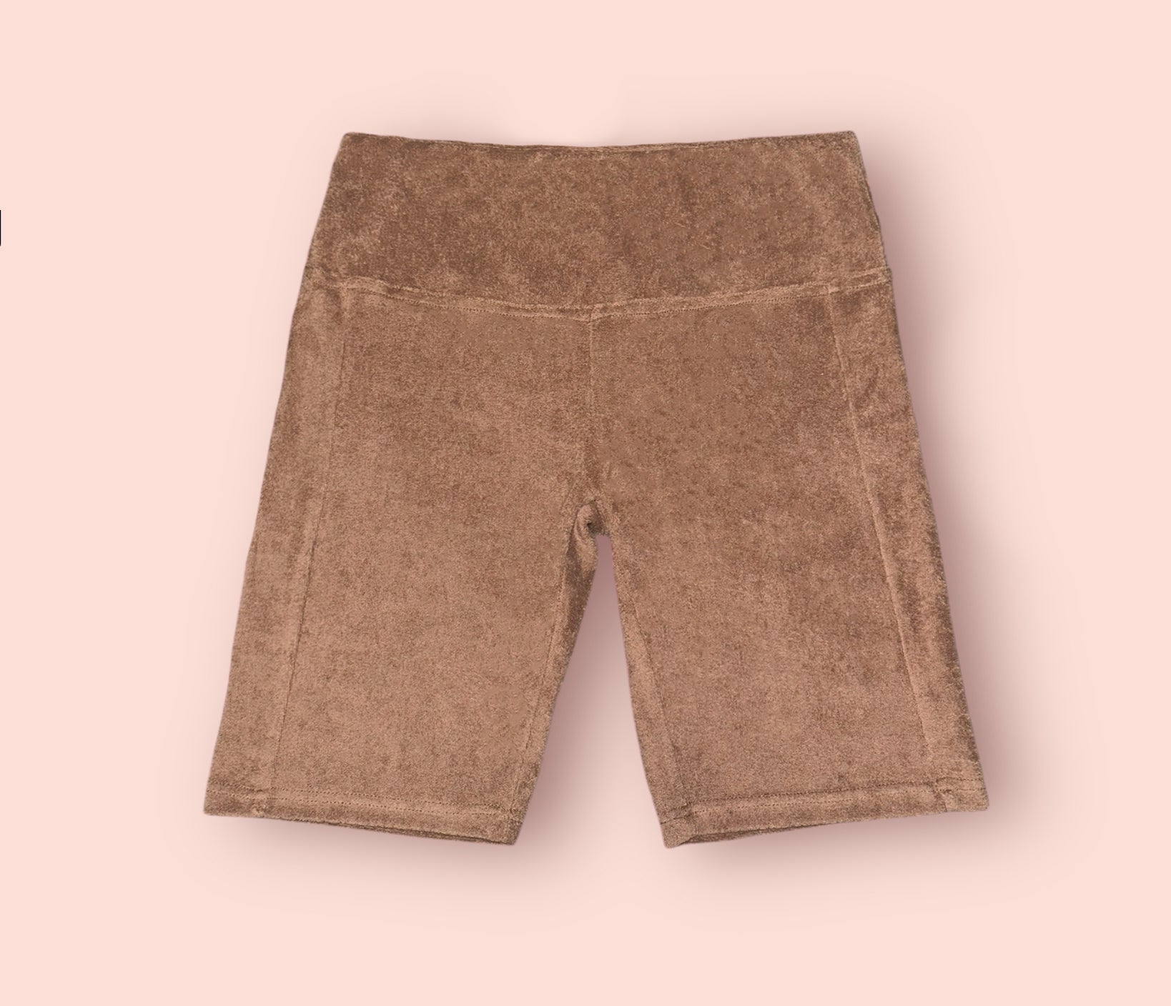 SAND TERRY BIKER SHORTS