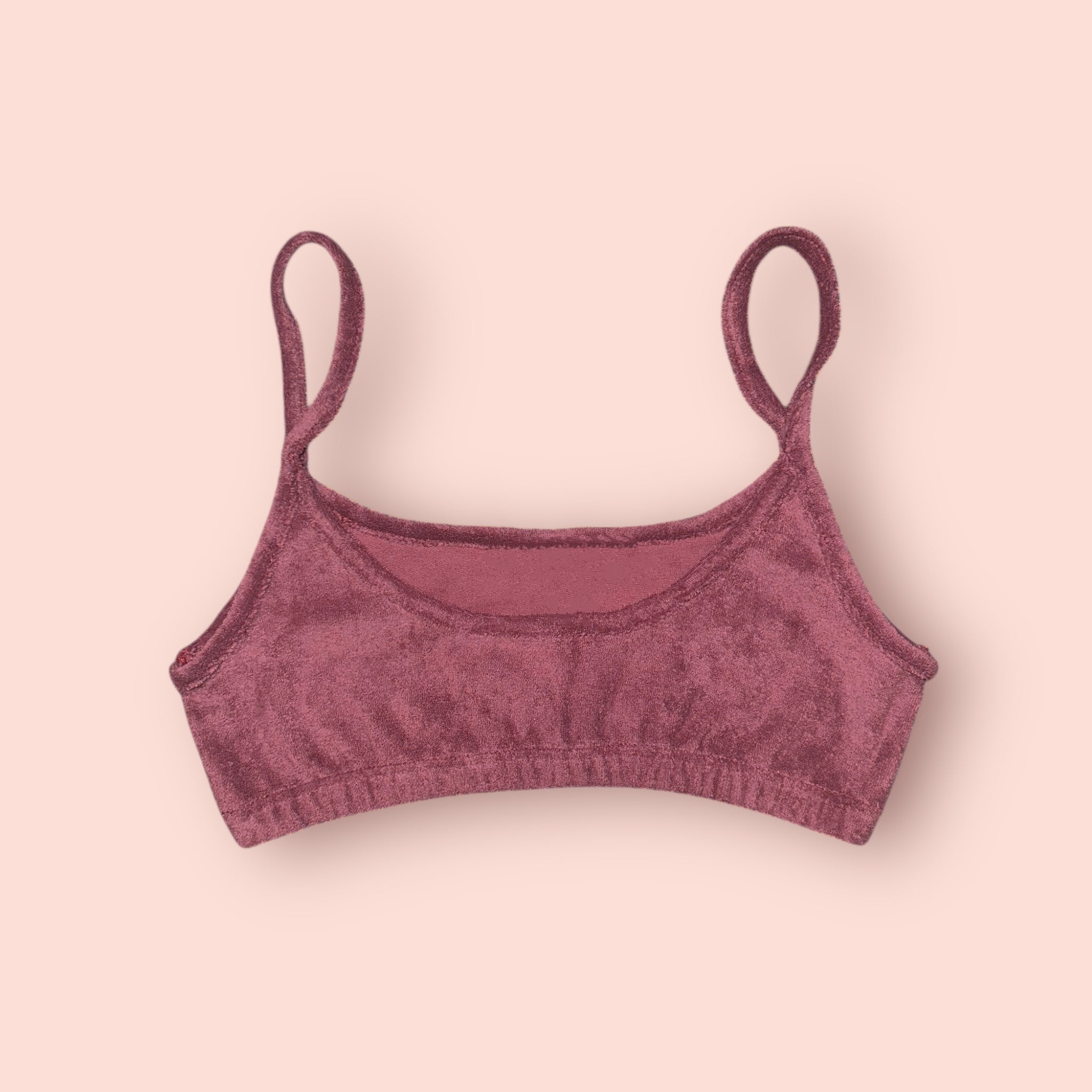 CHERRY TERRY BRA