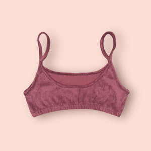 CHERRY TERRY BRA
