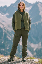 KHAKI SHERPA VEST