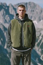 KHAKI SHERPA VEST