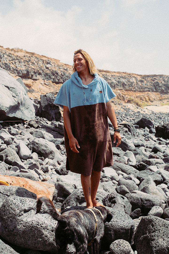 BLUEBERRY + CHOCO PONCHO + BAG