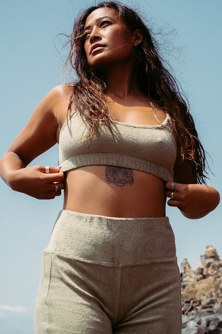 SAGE TERRY BRA