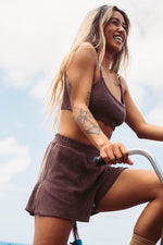 CHOCO TERRY SHORTS Women
