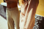 SAND TERRY CROP SWEATSHIRT