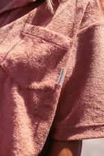 DUSTY ROSE UNISEX TERRY POLO