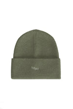 MILITARY GREEN KNITTED BEANIE