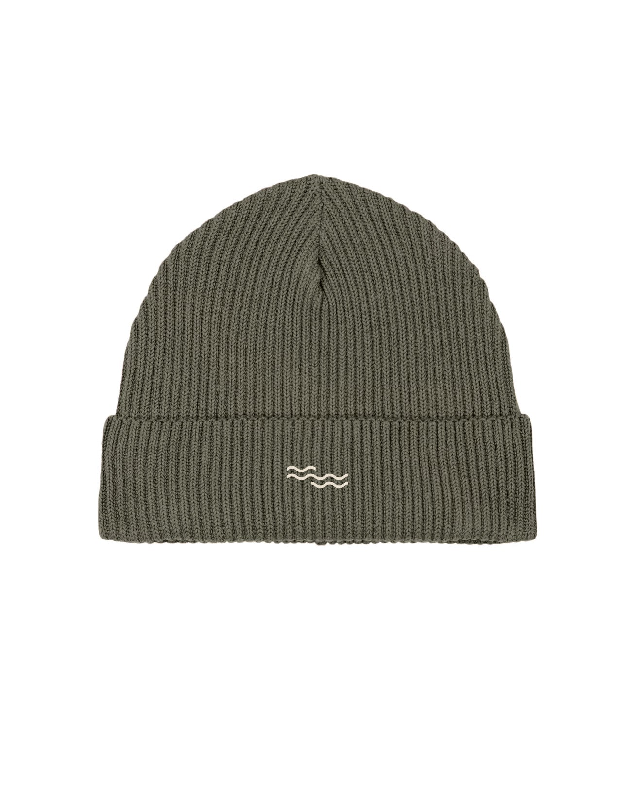 KHAKI KNITTED BEANIE