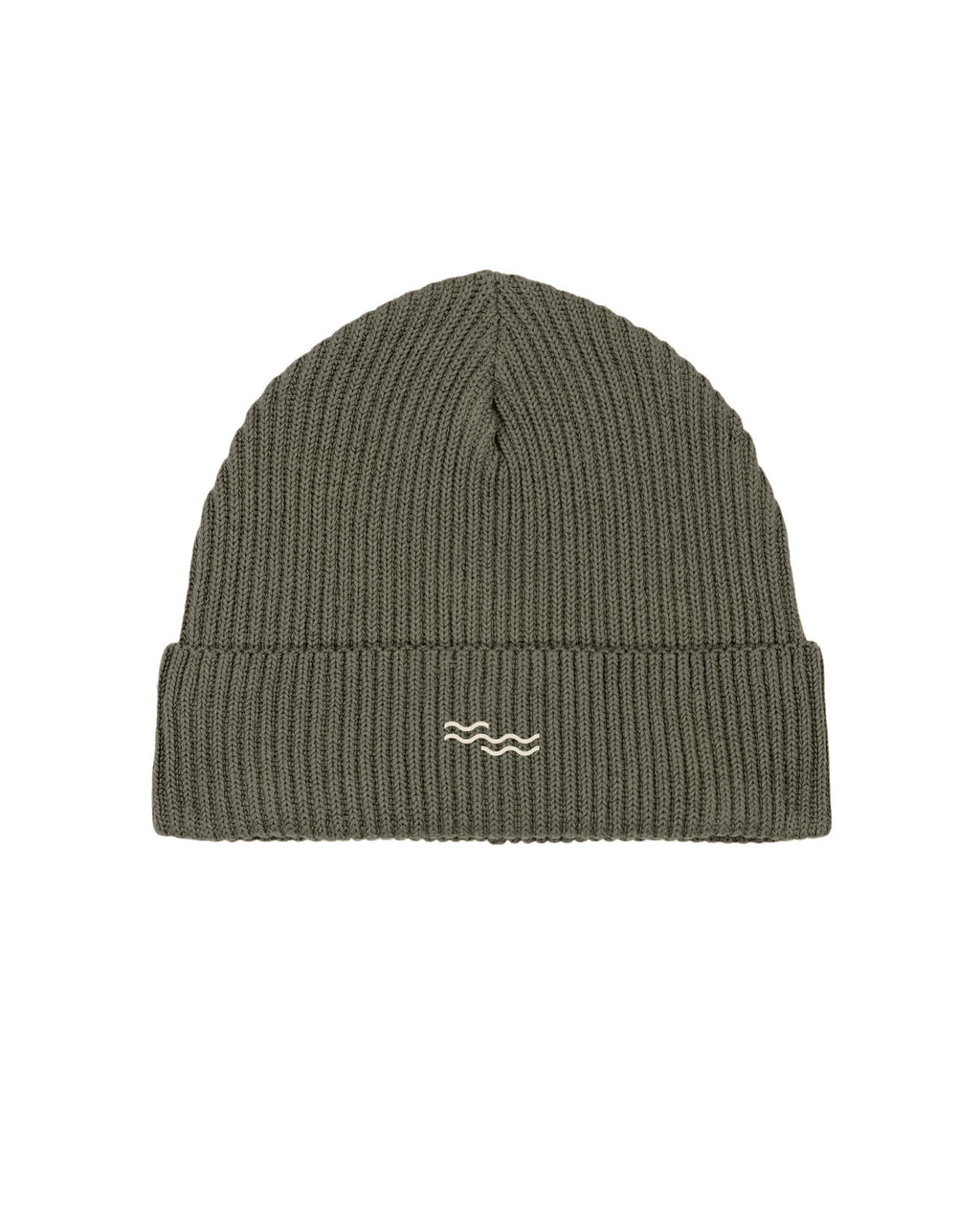 KHAKI KNITTED BEANIE