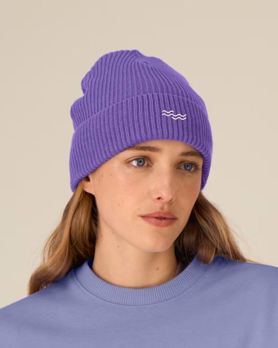 LILAC KNITTED BEANIE