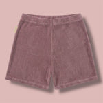 MAUVE TERRY MINI LEGGINGS