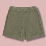 SAGE TERRY MINI LEGGINGS
