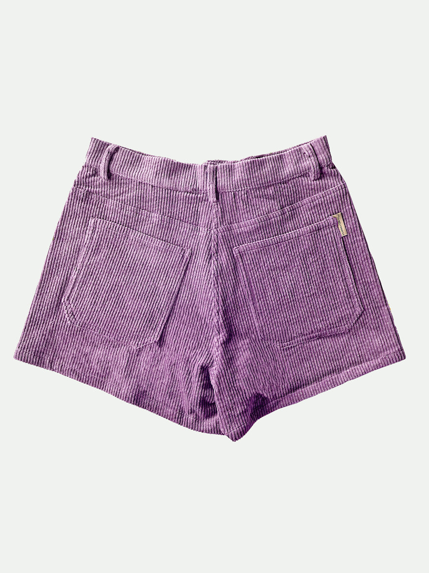 MAUVE CORD SHORTS Women