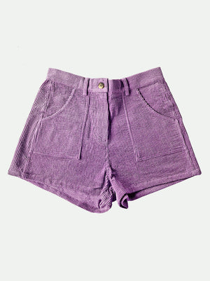 MAUVE CORD SHORTS Women