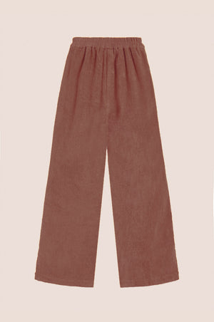 DUSTY ROSE TERRY CROPPED PANTS Women