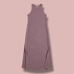 MAUVE TERRY MAXI DRESS