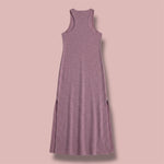 MAUVE TERRY MAXI DRESS