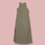 SAGE TERRY MAXI DRESS