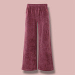 CHERRY TERRY LONG PANTS with pockets