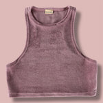 MAUVE TERRY MALIBU TOP