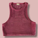 CHERRY TERRY MALIBU TOP