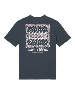 WAVE TRIPPING INK GREY T-SHIRT