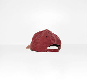RED WASHED CAP